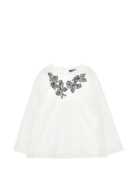 Ermanno Scervino Junior embroidered long-sleeve T-shirt
