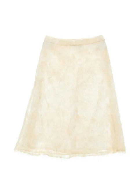 Ermanno Scervino Junior midi sequin-embellished lace skirt