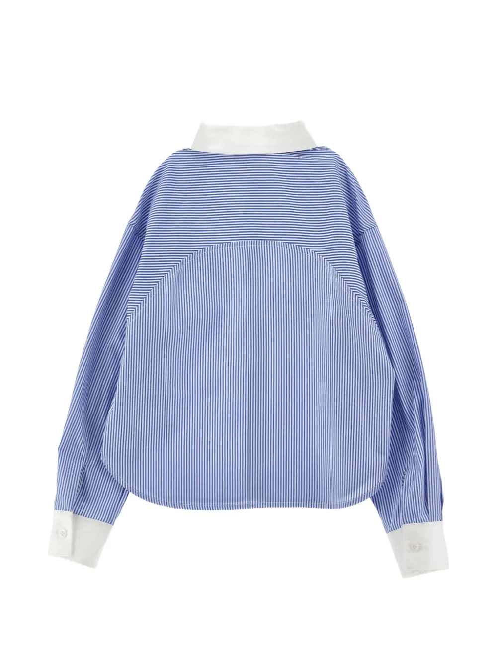 Ermanno Scervino Junior Gestreept shirt met pailletten Blauw