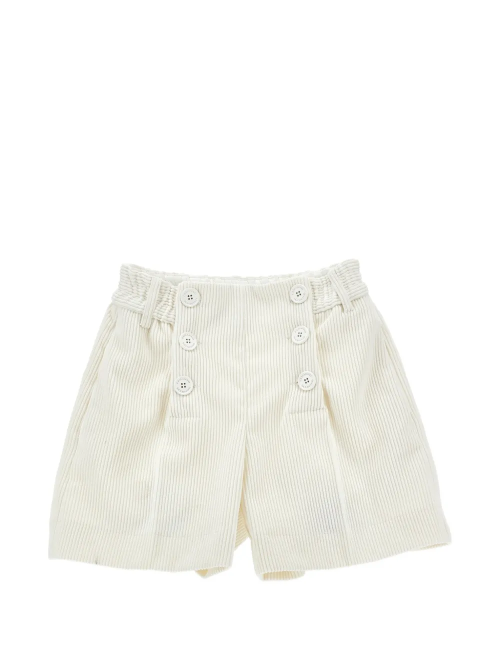 Ermanno Scervino Junior Shorts a coste con decorazione - Toni neutri