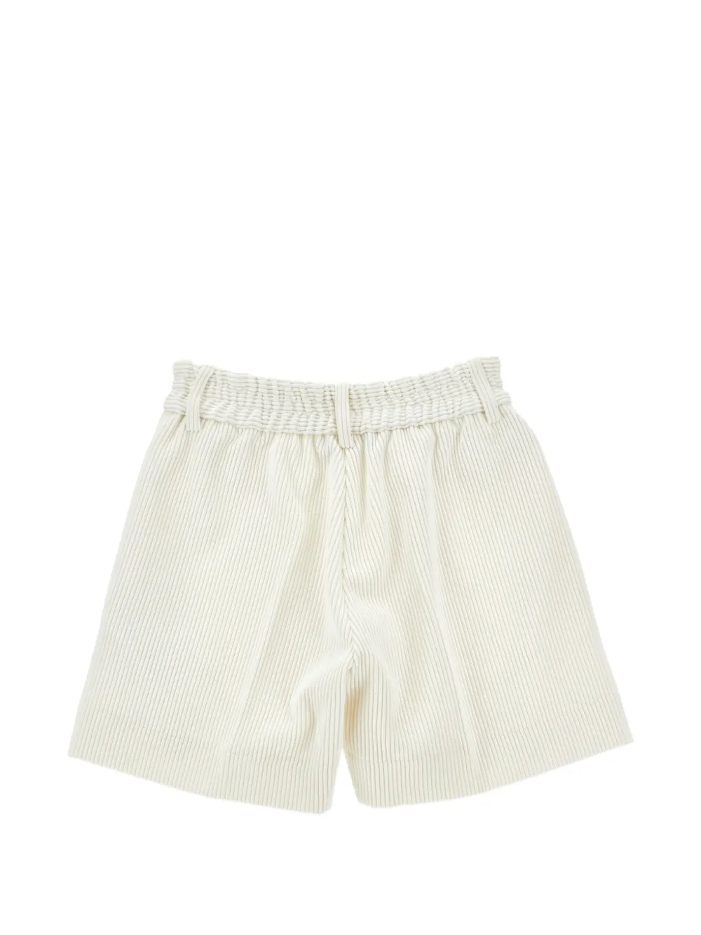 Ermanno Scervino Junior Ribfluwelen shorts verfraaid met knopen Beige
