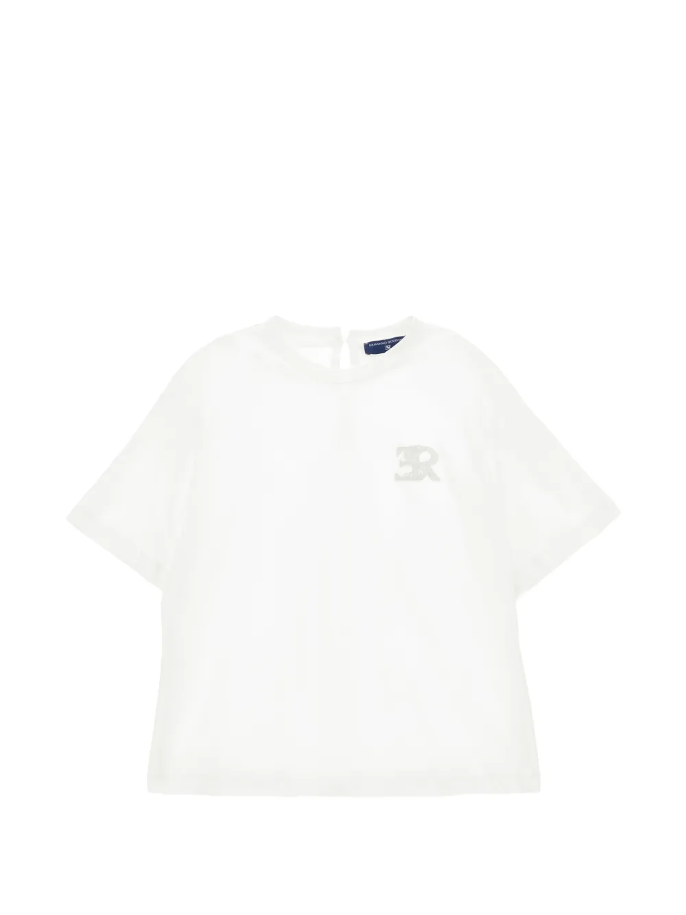 Ermanno Scervino Junior logo-patch T-shirt - Bianco
