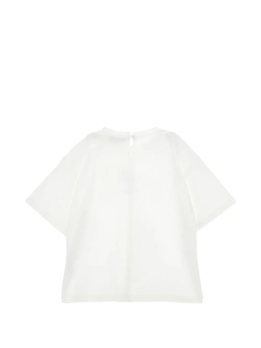 Ermanno Scervino Junior T-shirt met logopatch Wit