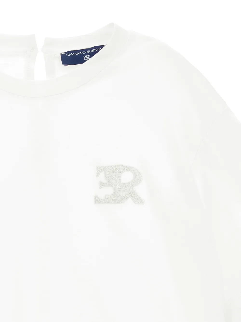 Ermanno Scervino Junior T-shirt met logopatch Wit