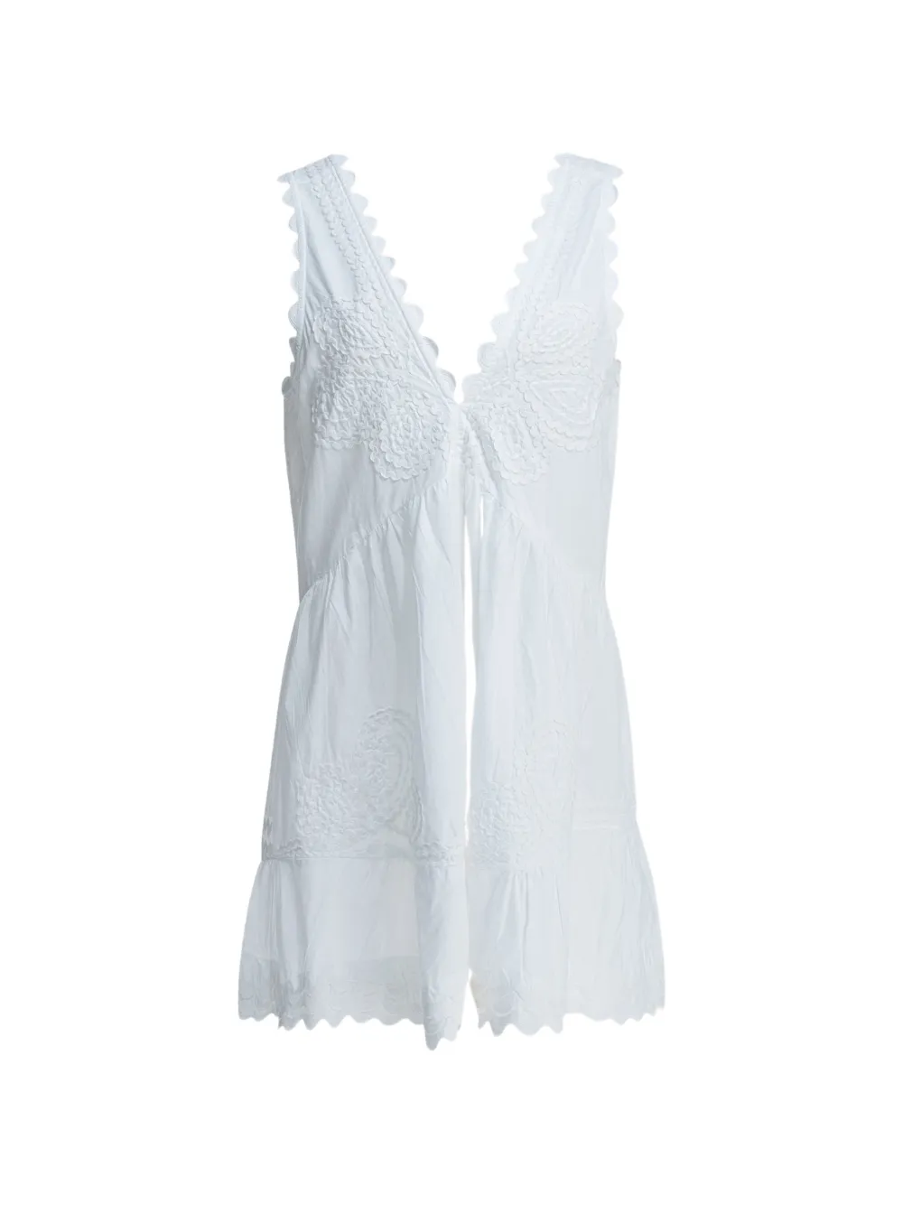 Juliet Dunn v-back mini dress - Bianco