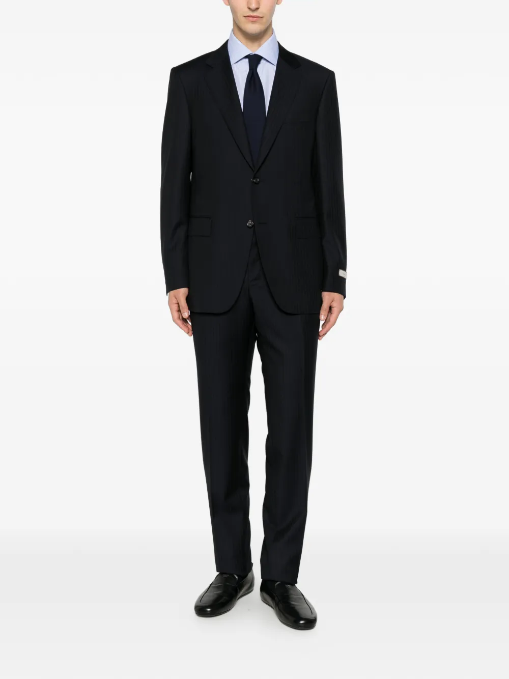 Canali Pak met enkele rij knopen Blauw