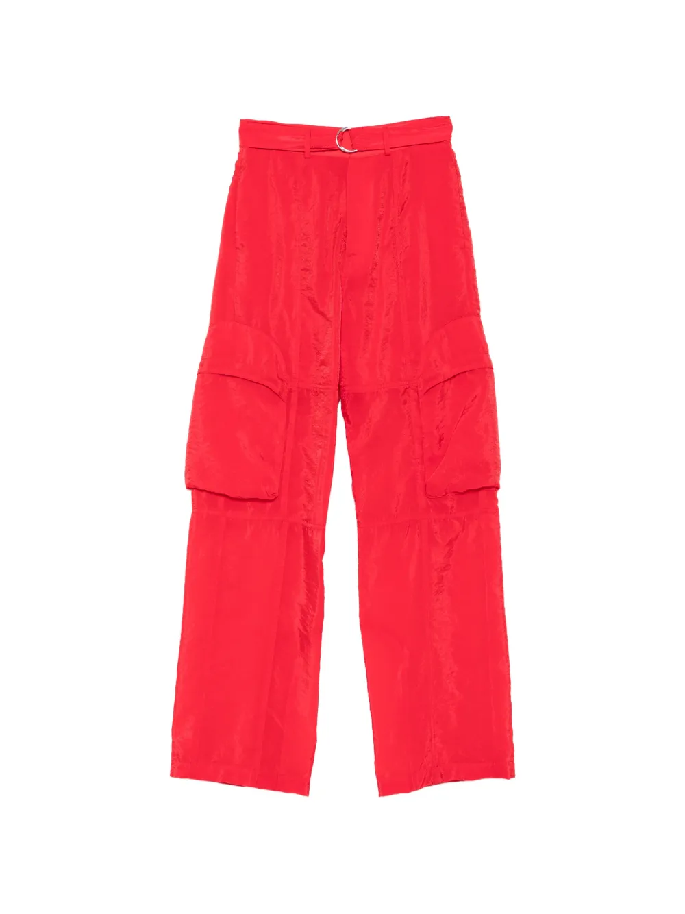 The Frankie Shop belted cargo pants - Rosso