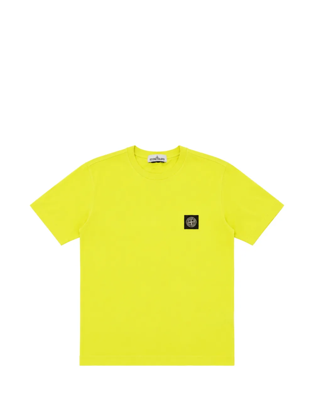 Stone Island Junior logo-patch T-shirt - Giallo
