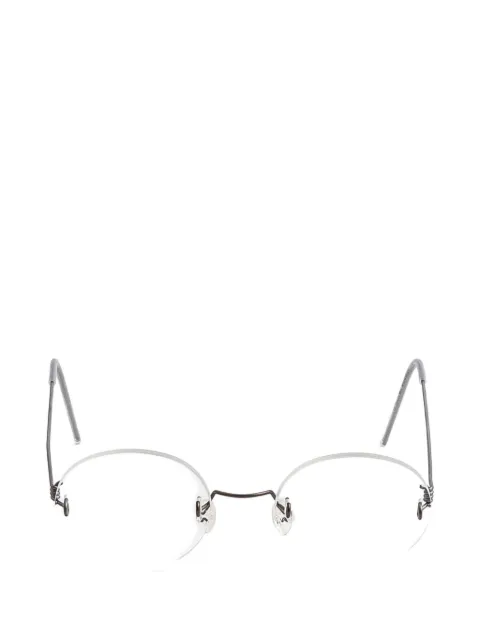 Lindberg rimless round-frame glasses