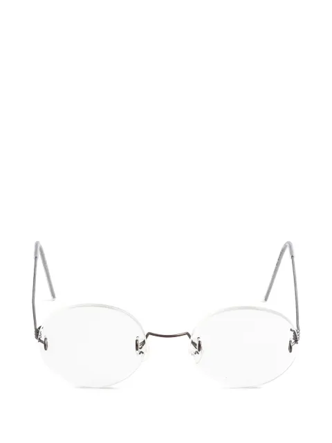 Lindberg rimless round-frame glasses