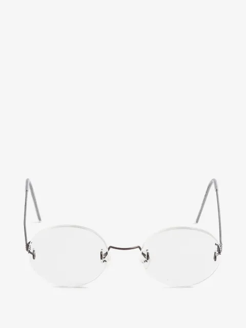 Lindberg rimless round-frame glasses