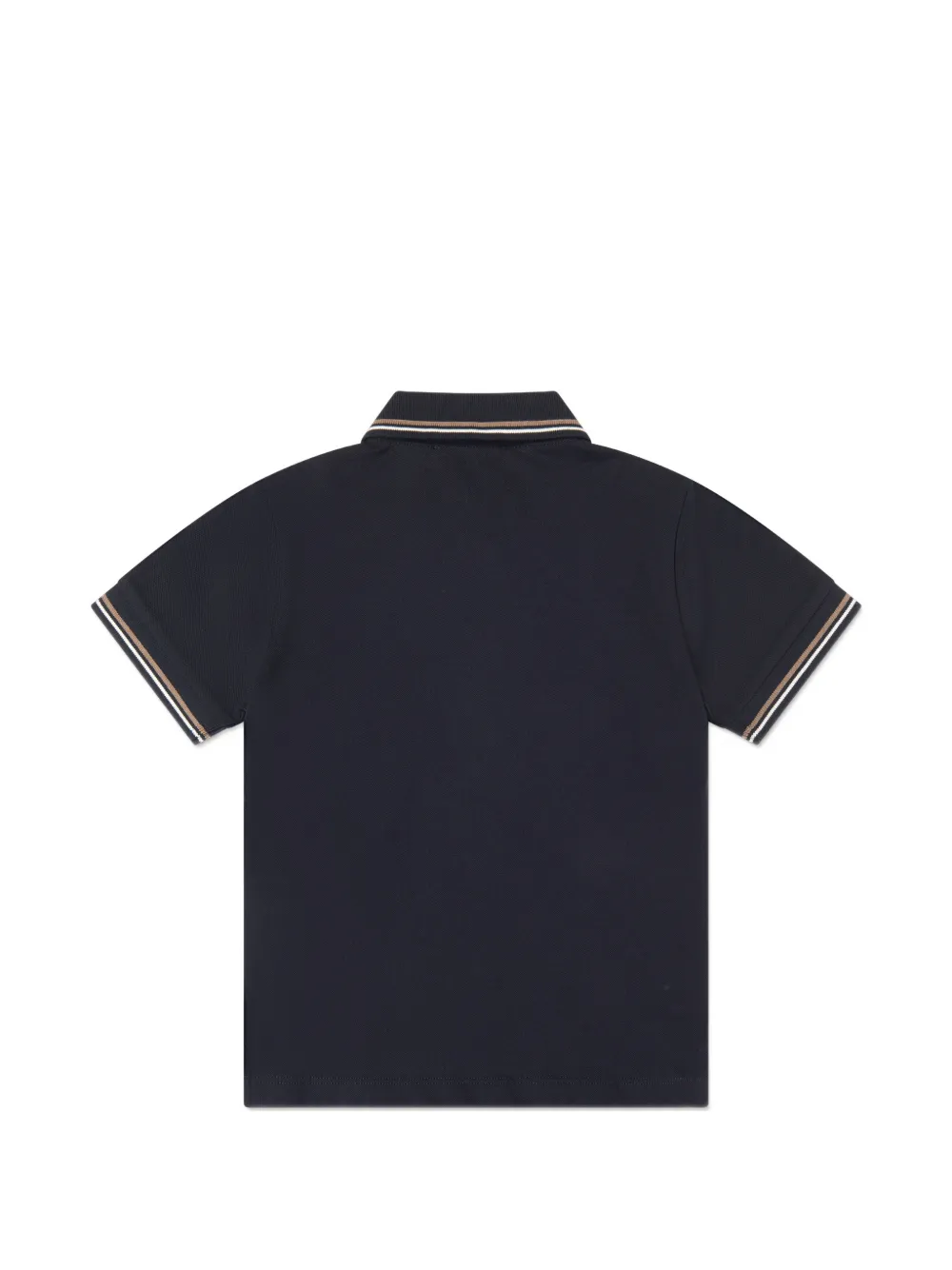 Emporio Armani Kids Poloshirt met geborduurd logo en contrasterende afwerking Blauw