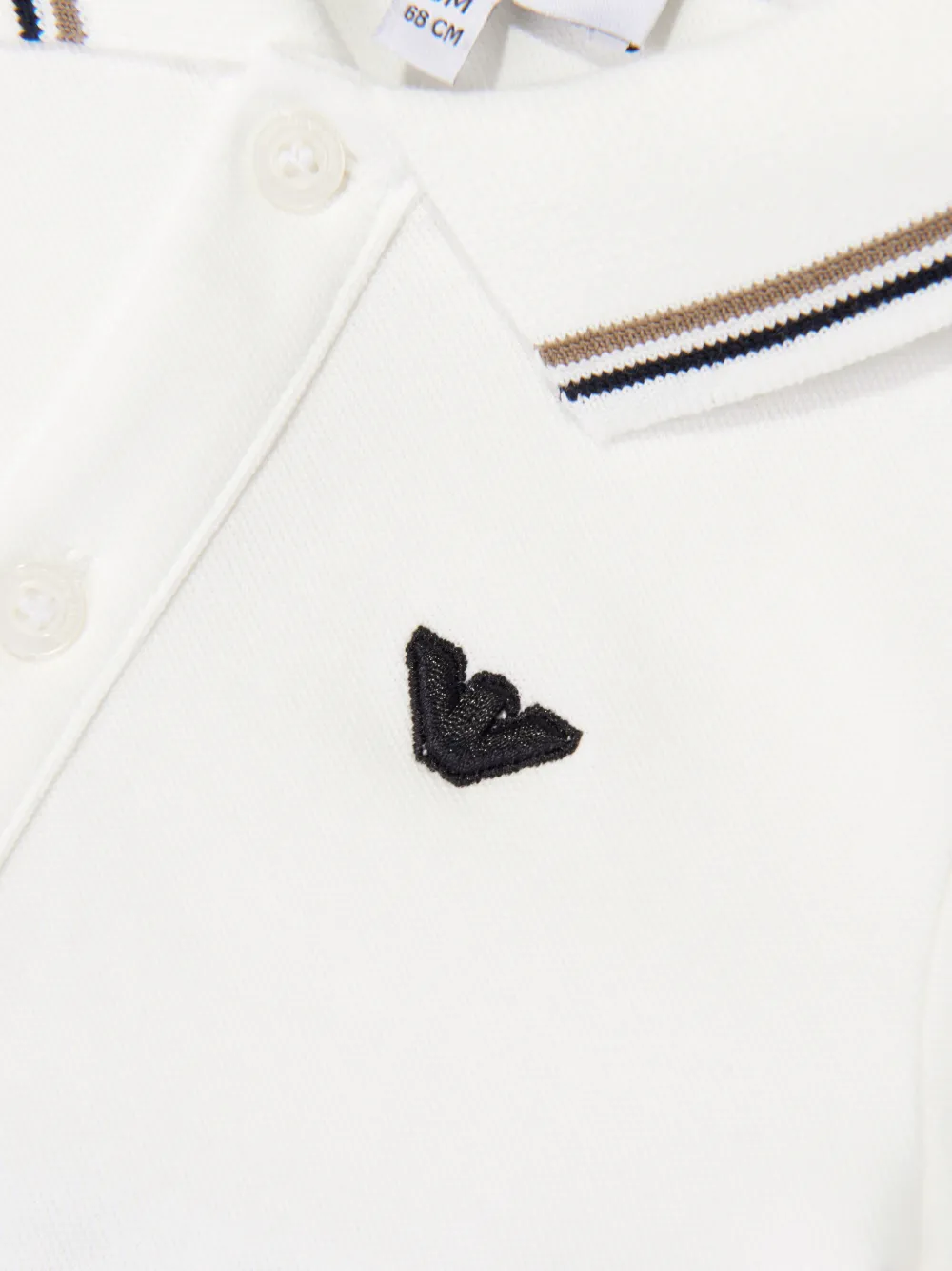 Emporio Armani Kids Poloshirt met logopatch Wit