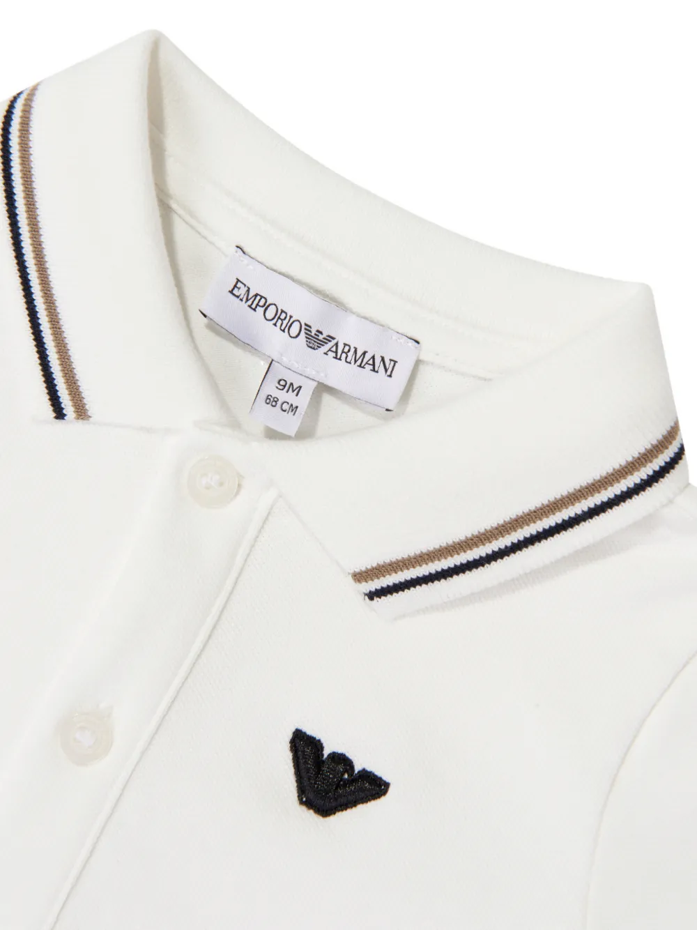 Emporio Armani Kids Poloshirt met logopatch Wit