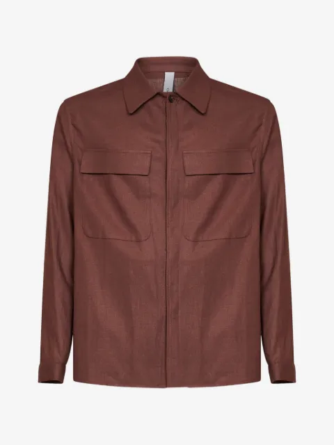 Hevo Specchiolla flap-pocket long-sleeve shirt