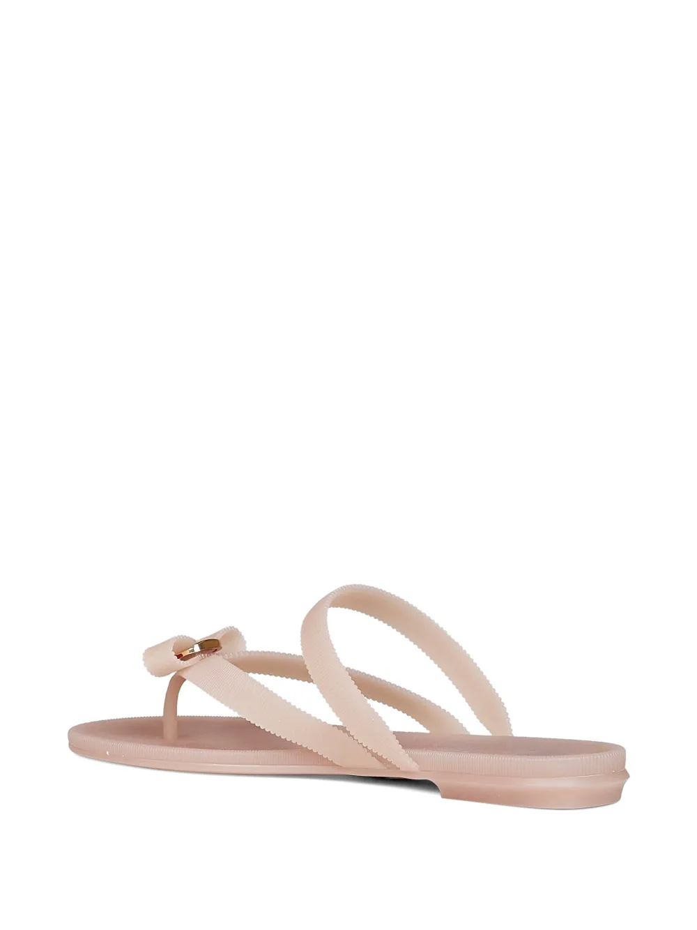 Ferragamo Vara bow rubber sandals Roze