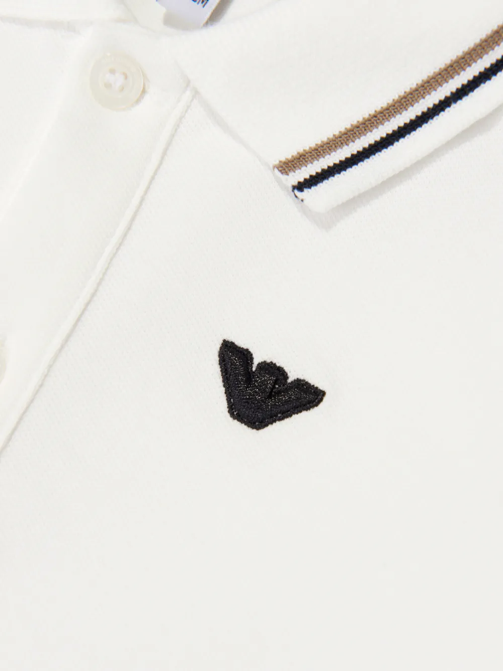 Emporio Armani Kids Poloshirt met logopatch Wit