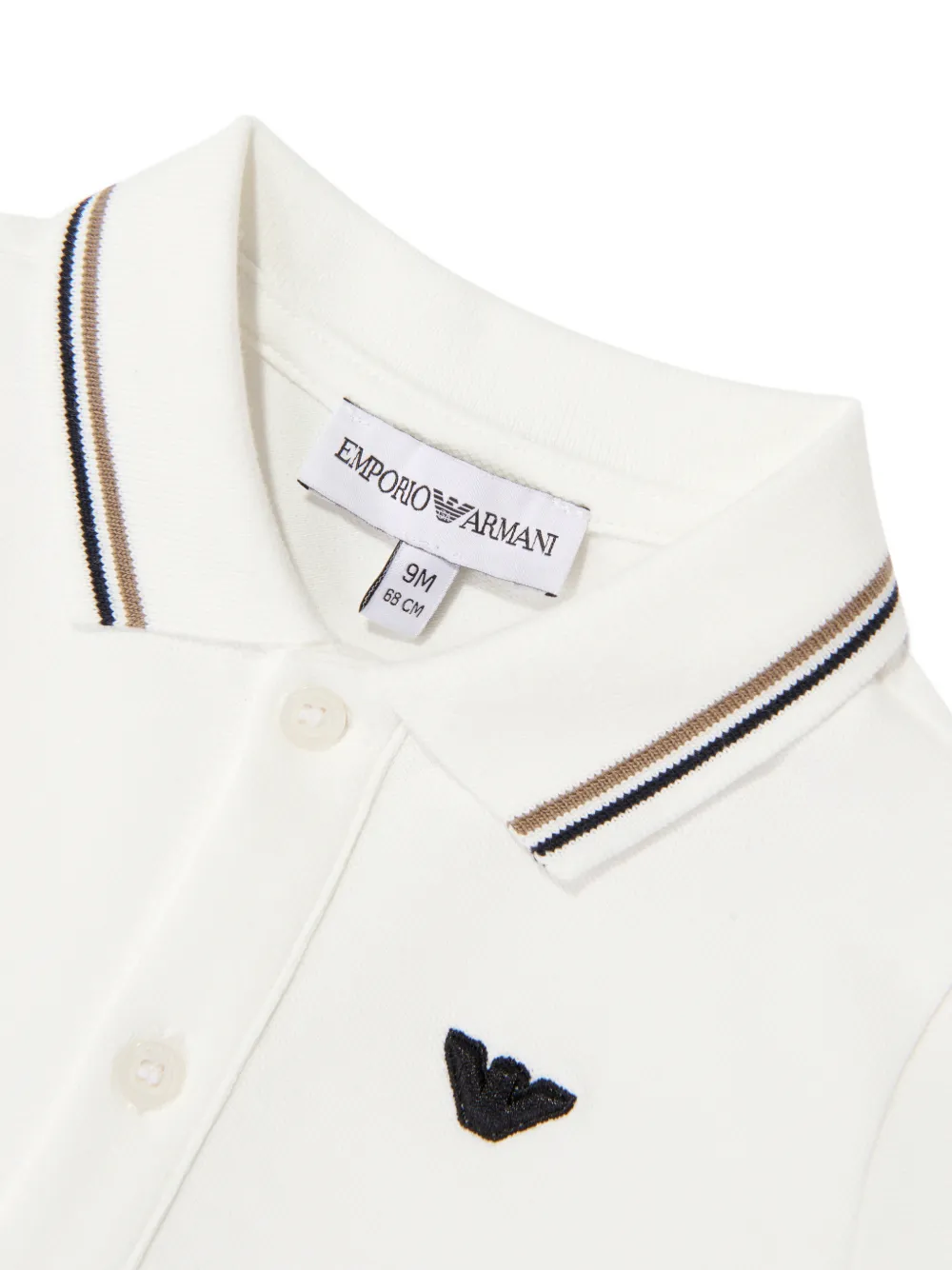 Emporio Armani Kids Poloshirt met logopatch Wit