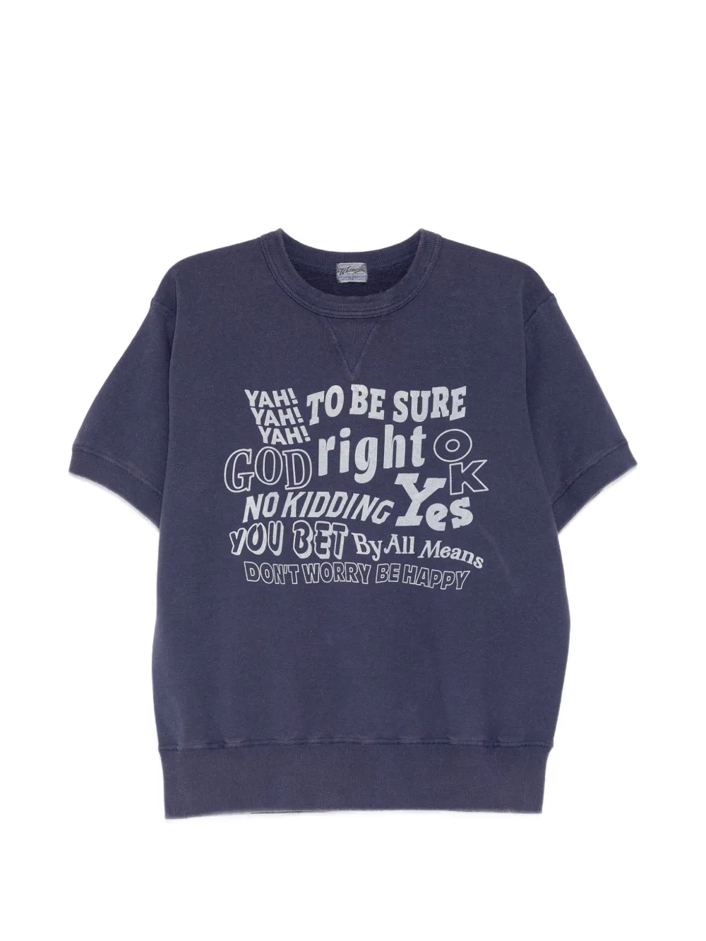 Whitesville graphic-printed crew-neck T-shirt - Blu