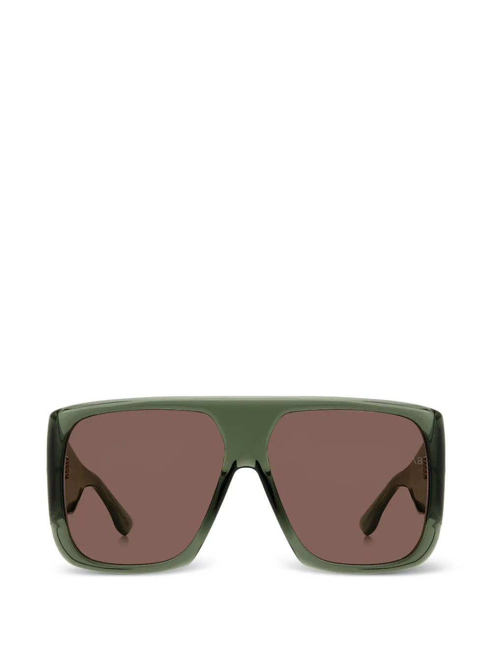 Victoria Beckham Eyewear oversized square-frame sunglasses - Grün
