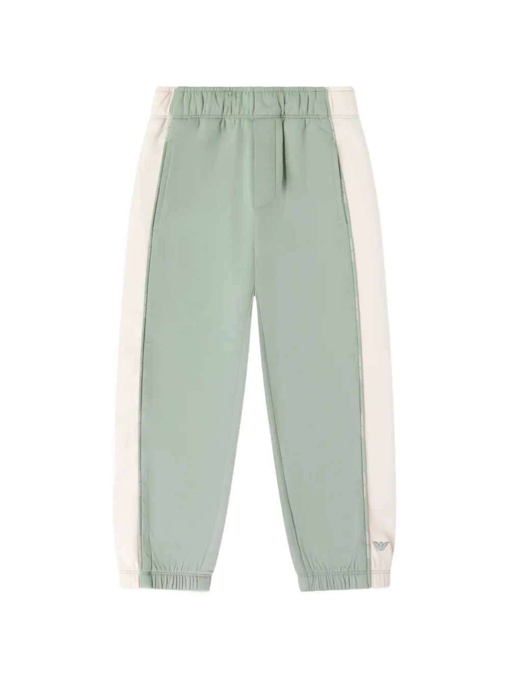 Emporio Armani Kids logo-tape track pants - Verde