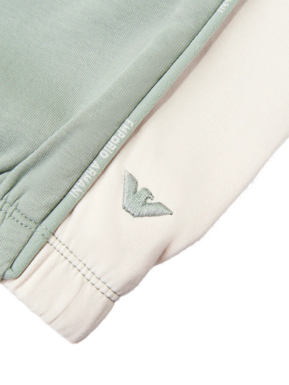 Emporio Armani Kids Trainingsbroek met logoband Groen