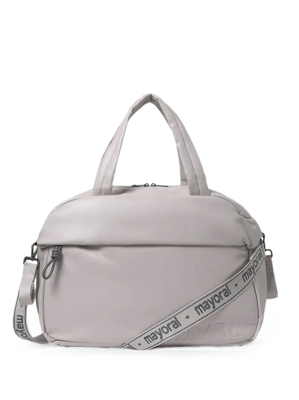 Mayoral Logo-strap Holdall Bag In Gray
