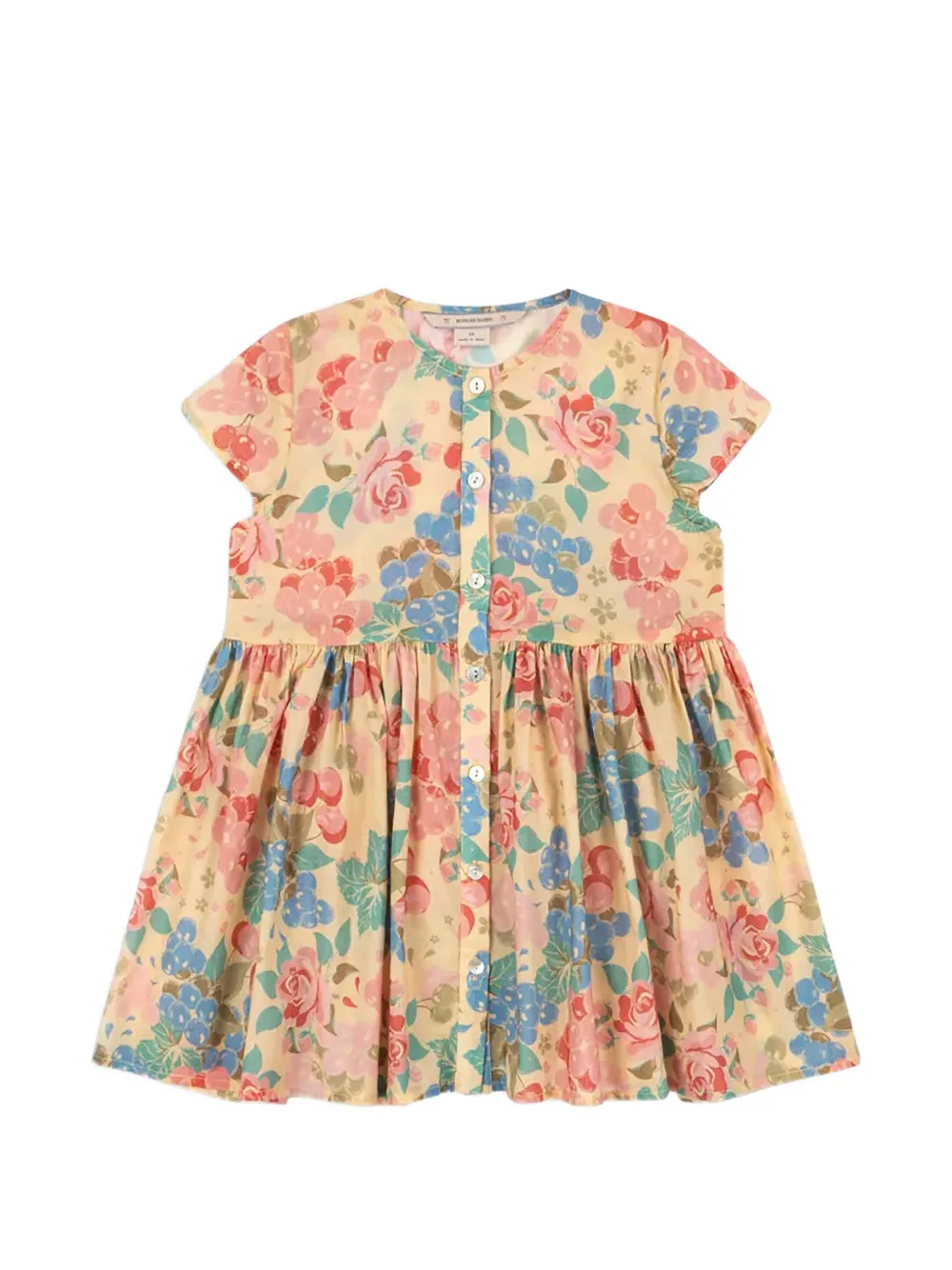 Konges Sløjd robe boutonnée à fleurs imprimées Pacey - Tons neutres Konges Sløjd robe boutonnée à fleurs imprimées Pacey - Tons neutres