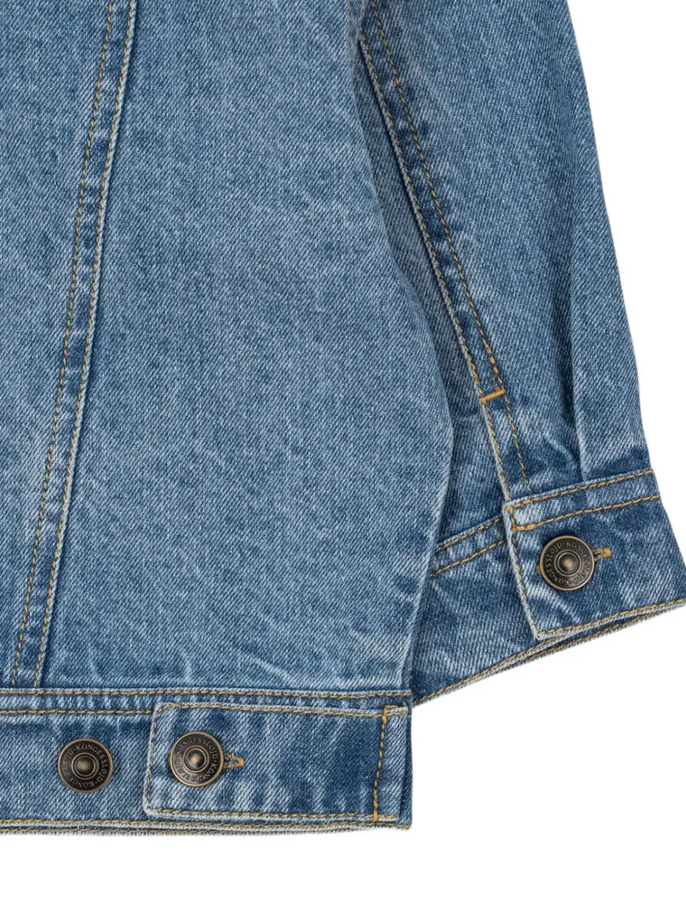 Konges Sløjd Magot denim jack met knopen Blauw
