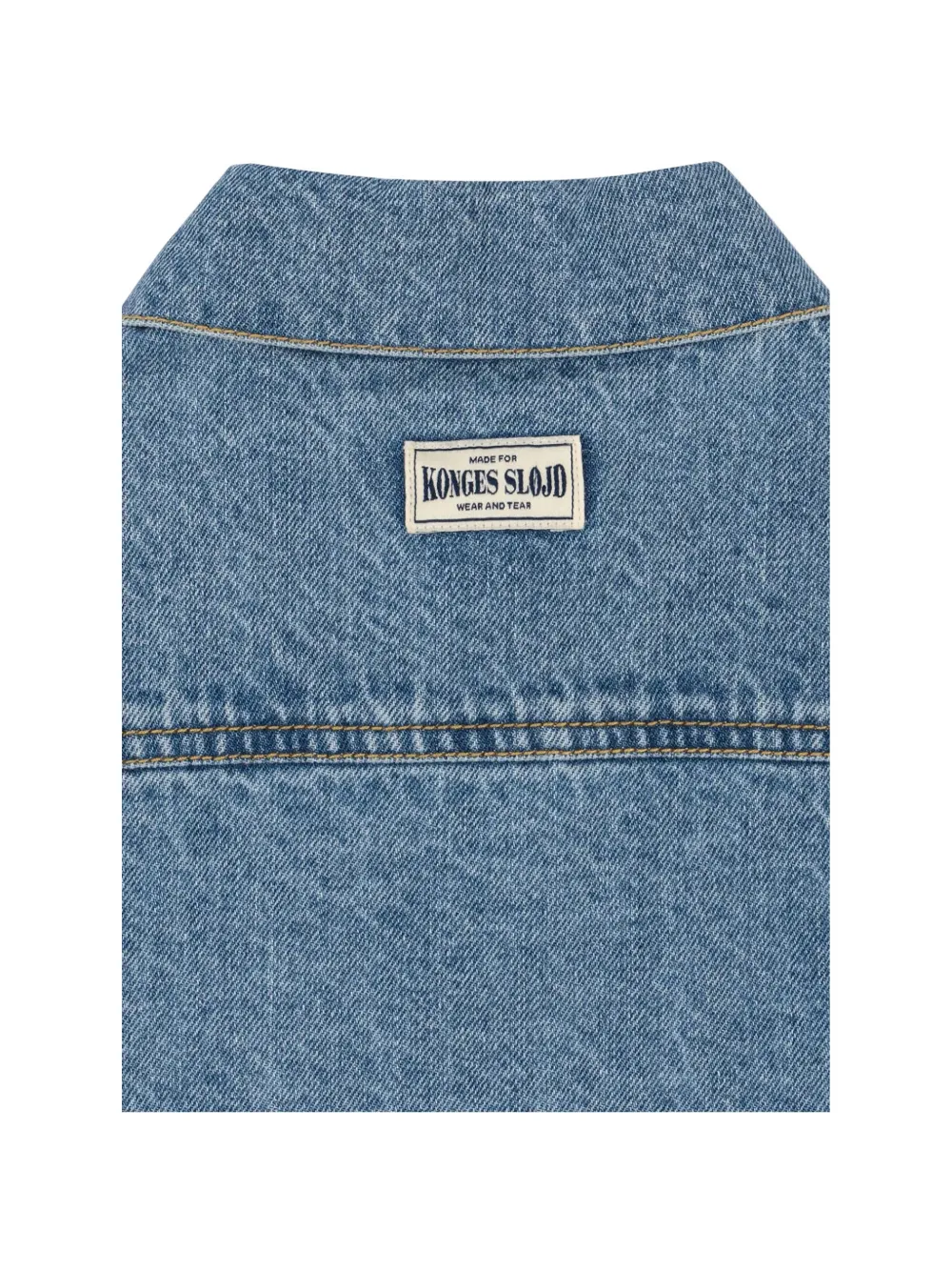 Konges Sløjd Magot denim jack met knopen Blauw