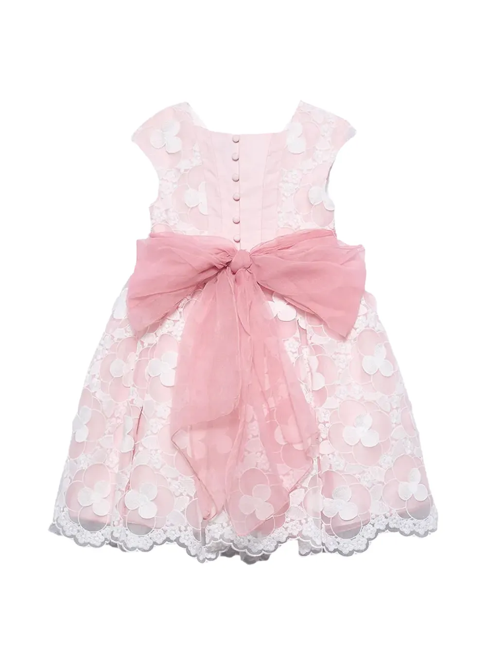 Abel & Lula Jurk met detail van kant Roze
