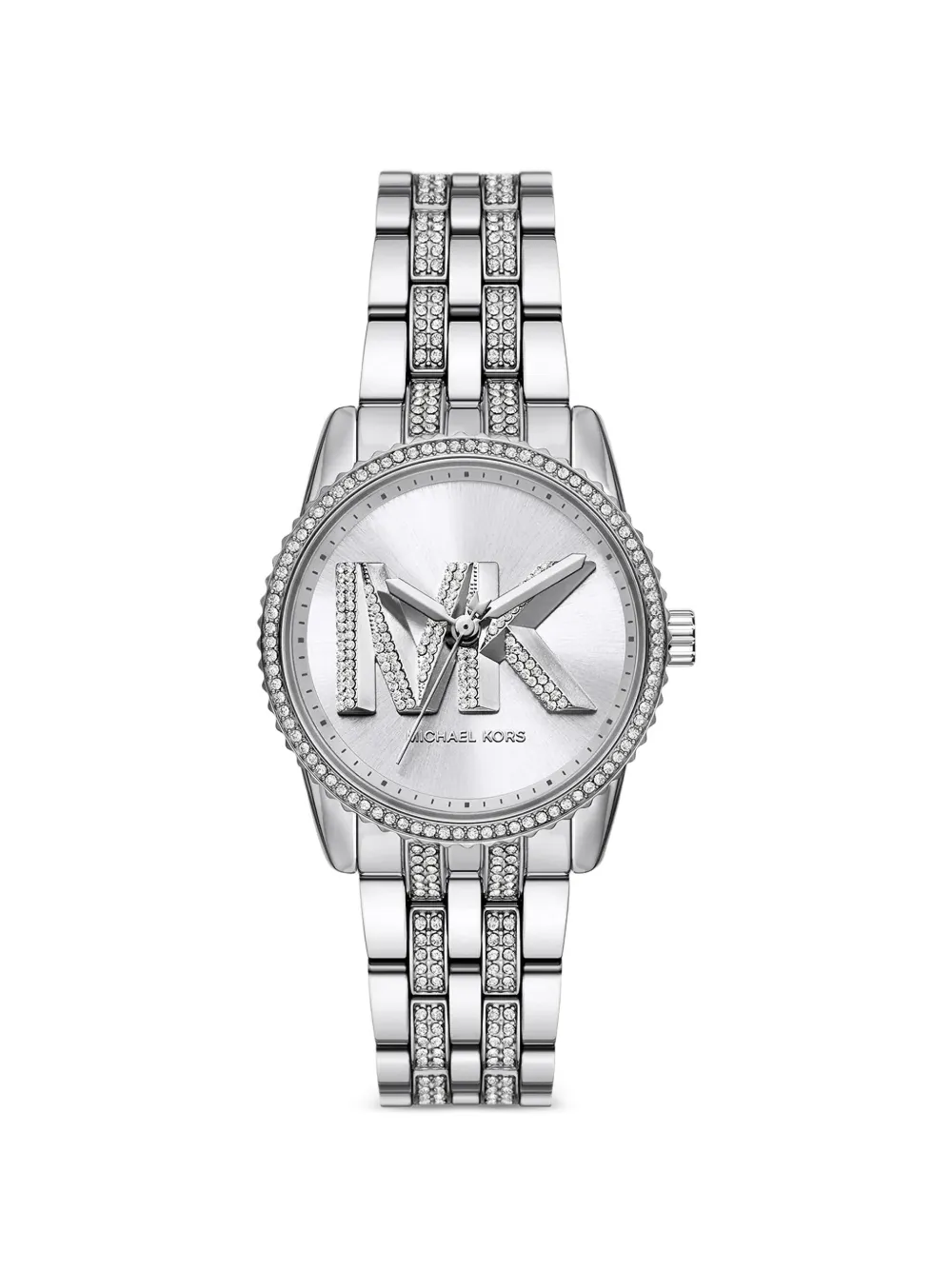 Michael Kors Armbanduhr mit Kristallverzierung 35mm - Silber