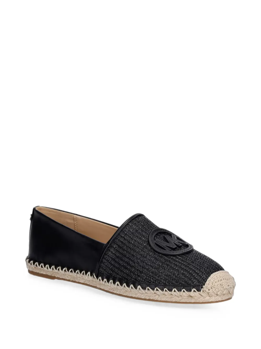 Michael Kors Kenzie espadrilles met gemixte media Zwart