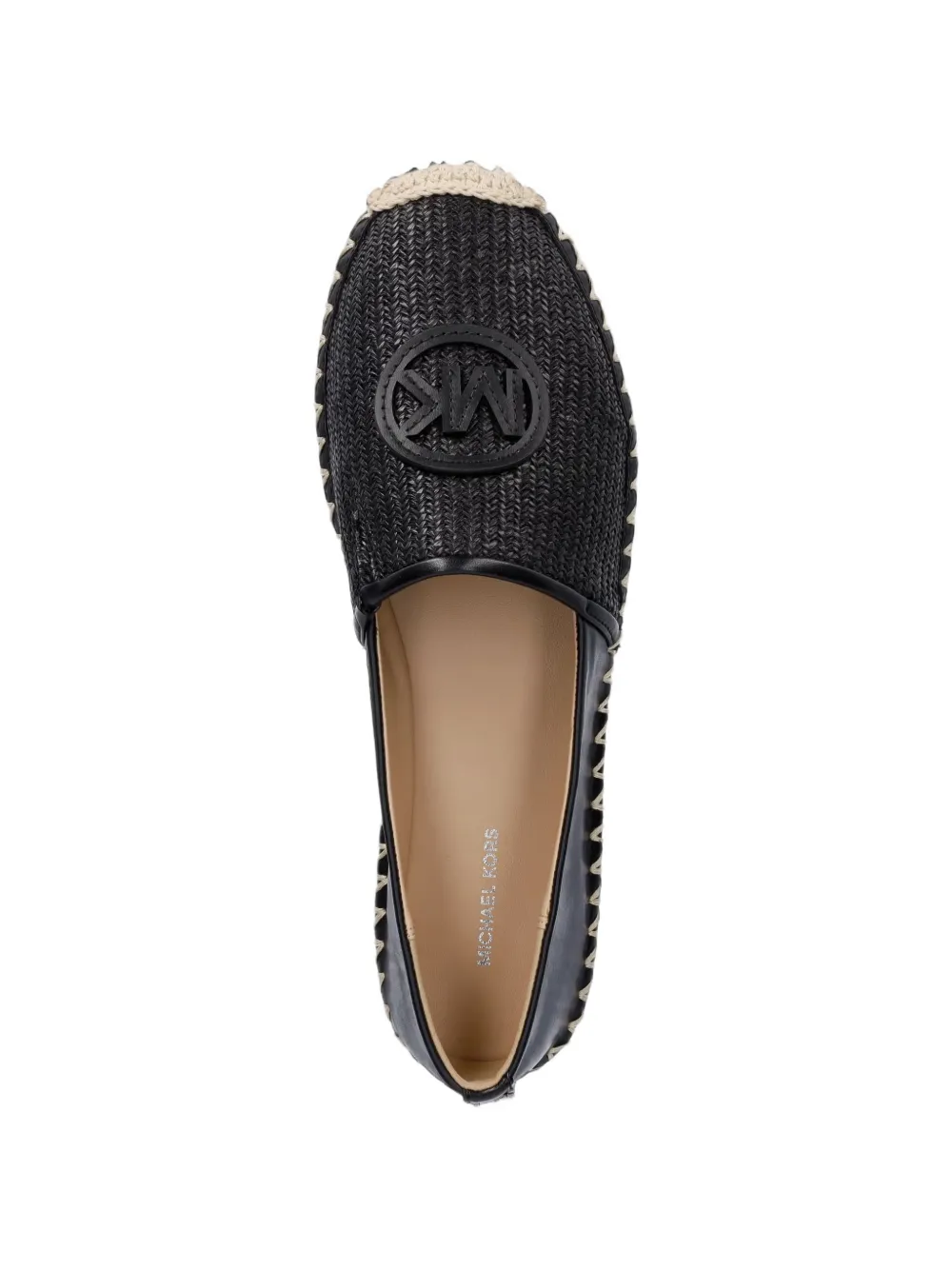 Michael Kors Kenzie espadrilles met gemixte media Zwart