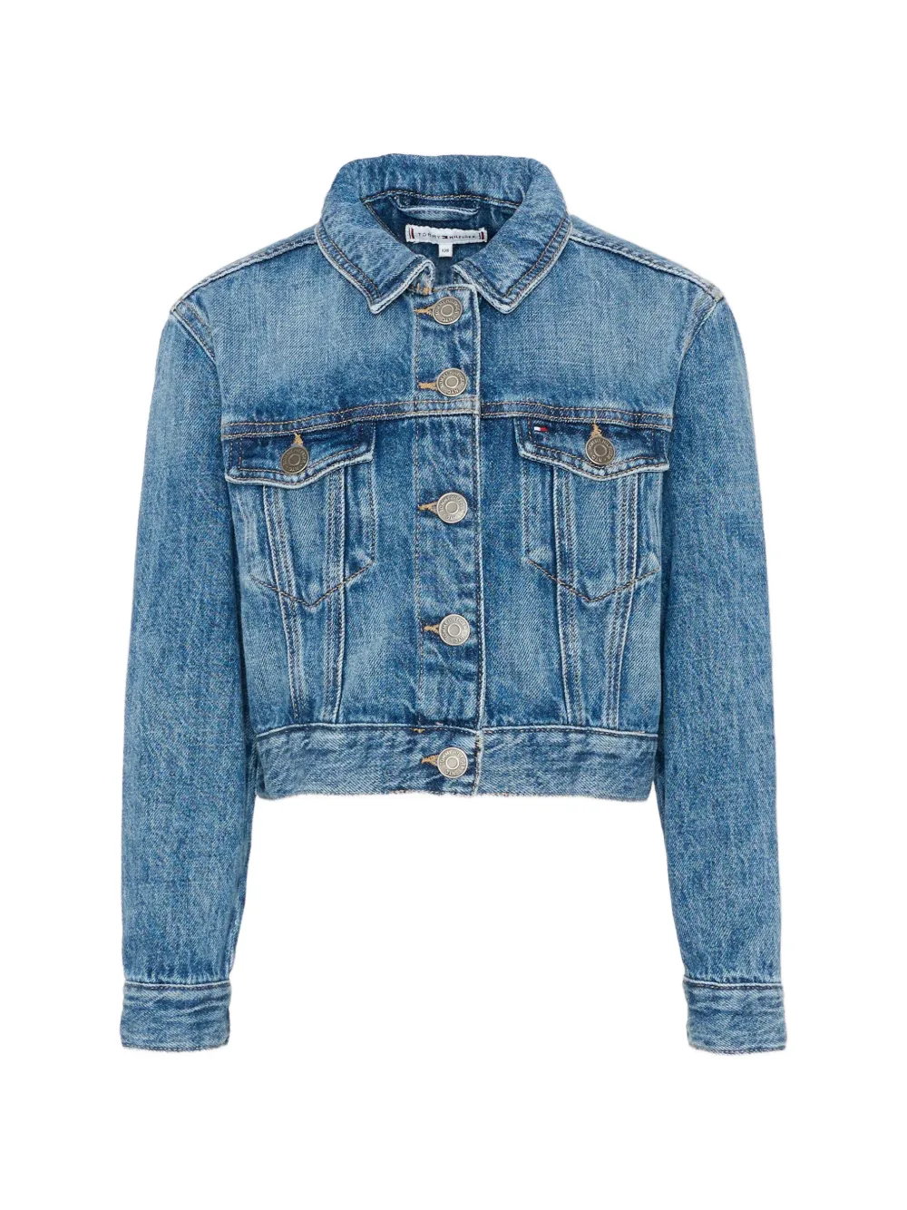 Tommy Hilfiger Junior star-patch denim jacket - Blu