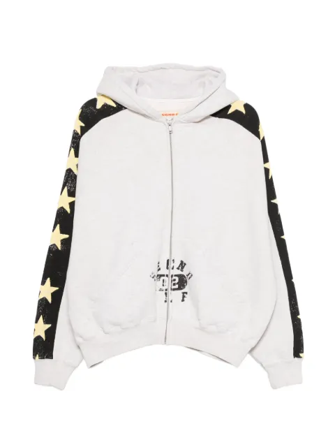 SECND SLF star-print zip-up hoodie