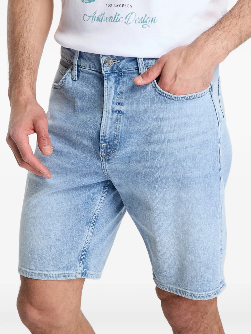 GUESS USA Denim shorts Blauw