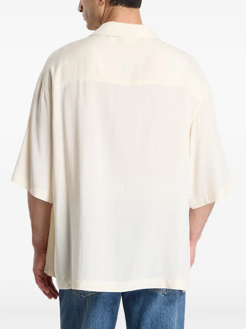 Urban Classics Overhemd met zak detail en campkraag Beige