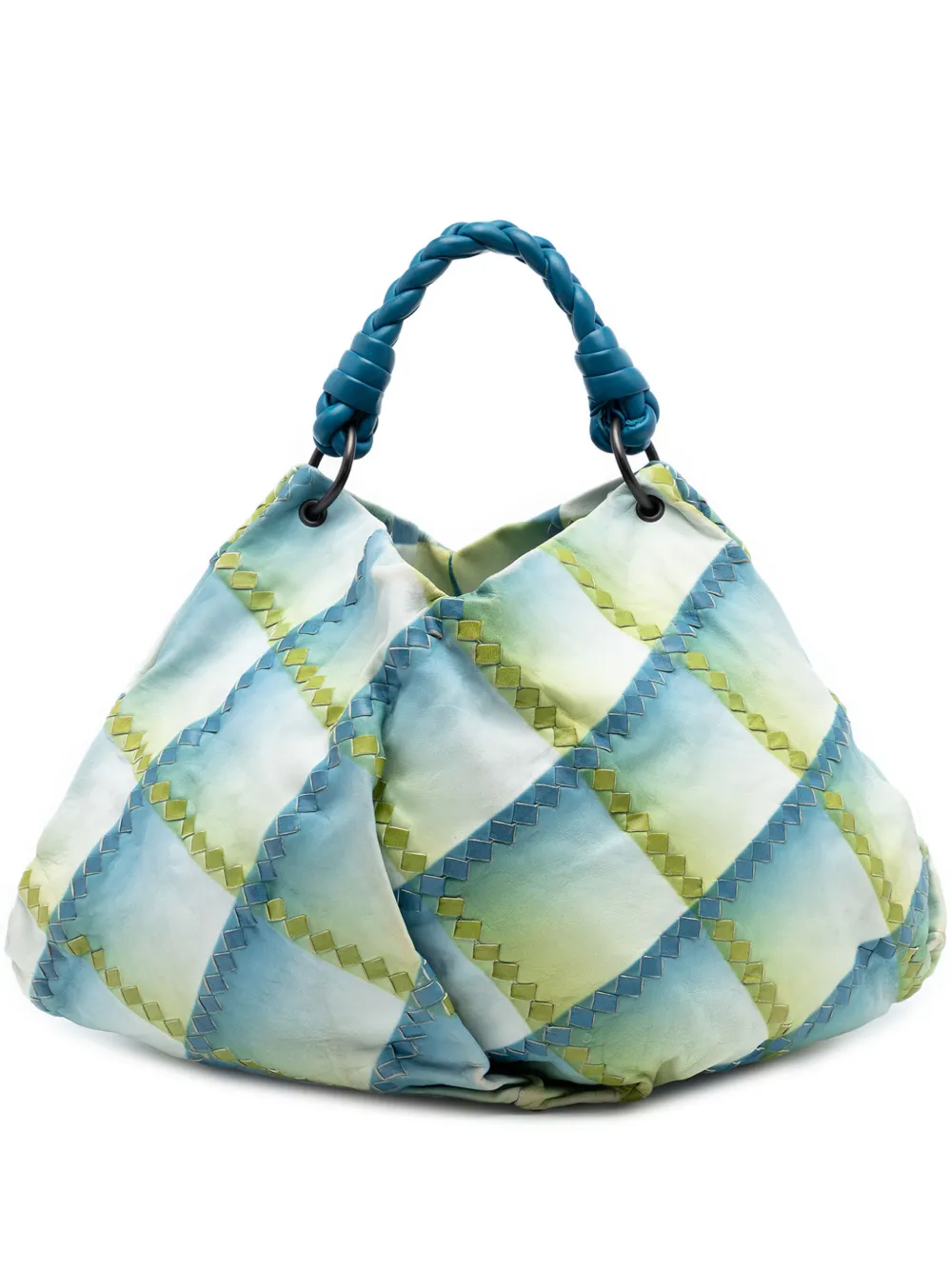 Bottega Veneta Pre-Owned 2010 Nappa Intrecciato Aquilone Fortune Cookie hobo bag - Blau