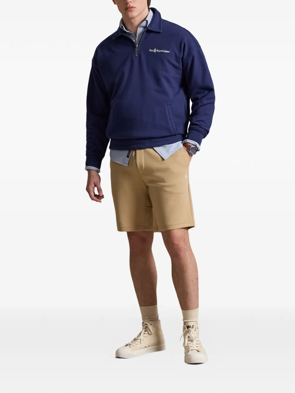 Polo Ralph Lauren Shorts met geborduurd logo Beige
