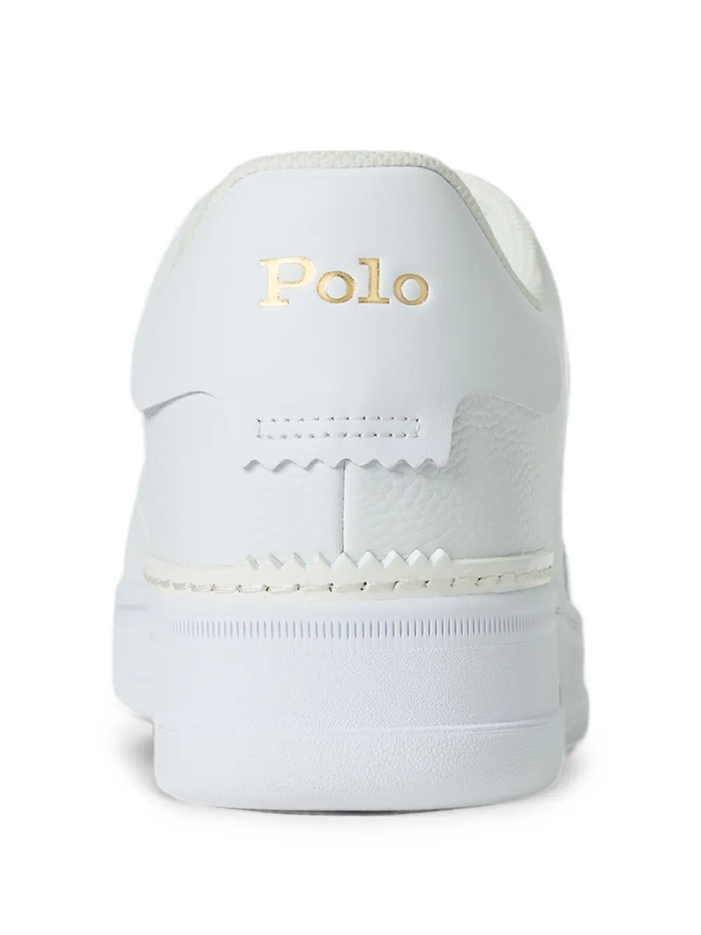 Polo Ralph Lauren Sneakers met geborduurd logo en bewerkt effect Wit