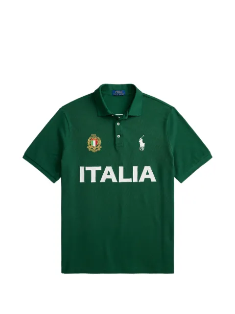 Polo Ralph Lauren Italia logo-embroidered polo shirt