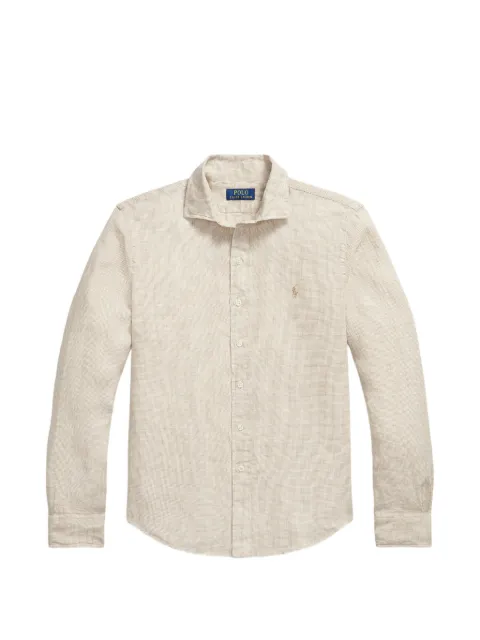 Polo Ralph Lauren check-pattern embroidered-logo shirt