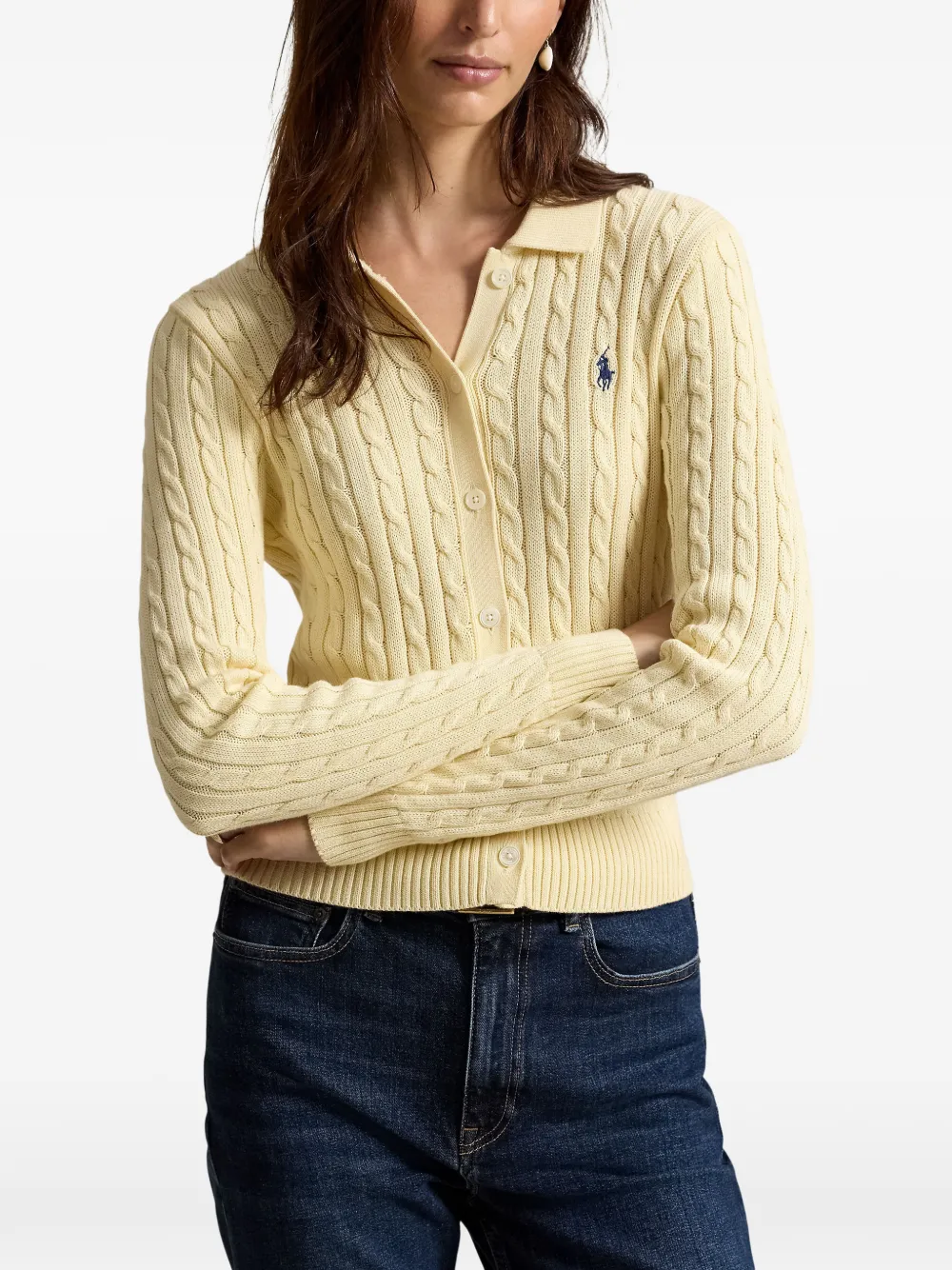 Polo Ralph Lauren Kabelgebreid polovest Beige