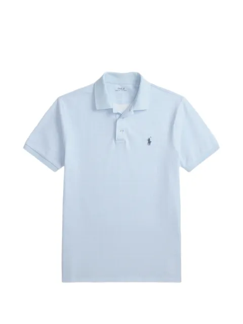 Polo Ralph Lauren Glen-check embroidered-logo polo shirt