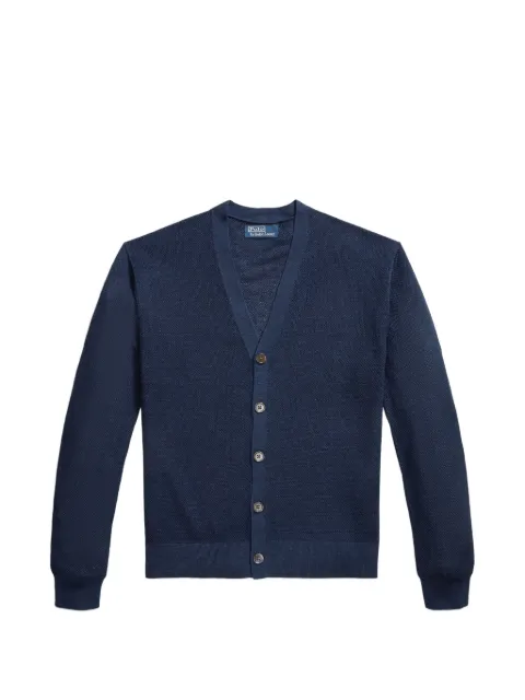 Polo Ralph Lauren waffle-knit V-neck cardigan