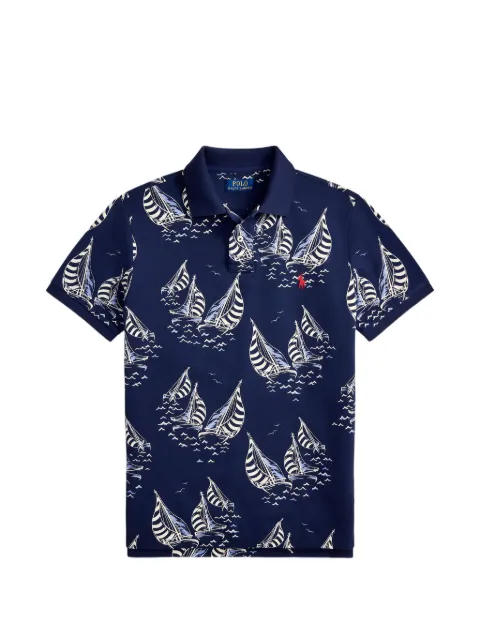 Polo Ralph Lauren polo con estampado de velero