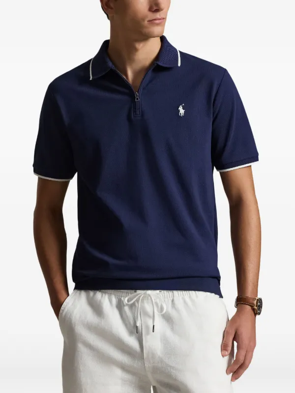 Polo Ralph Lauren ジップ ポロシャツ | ブルー | FARFETCH JP