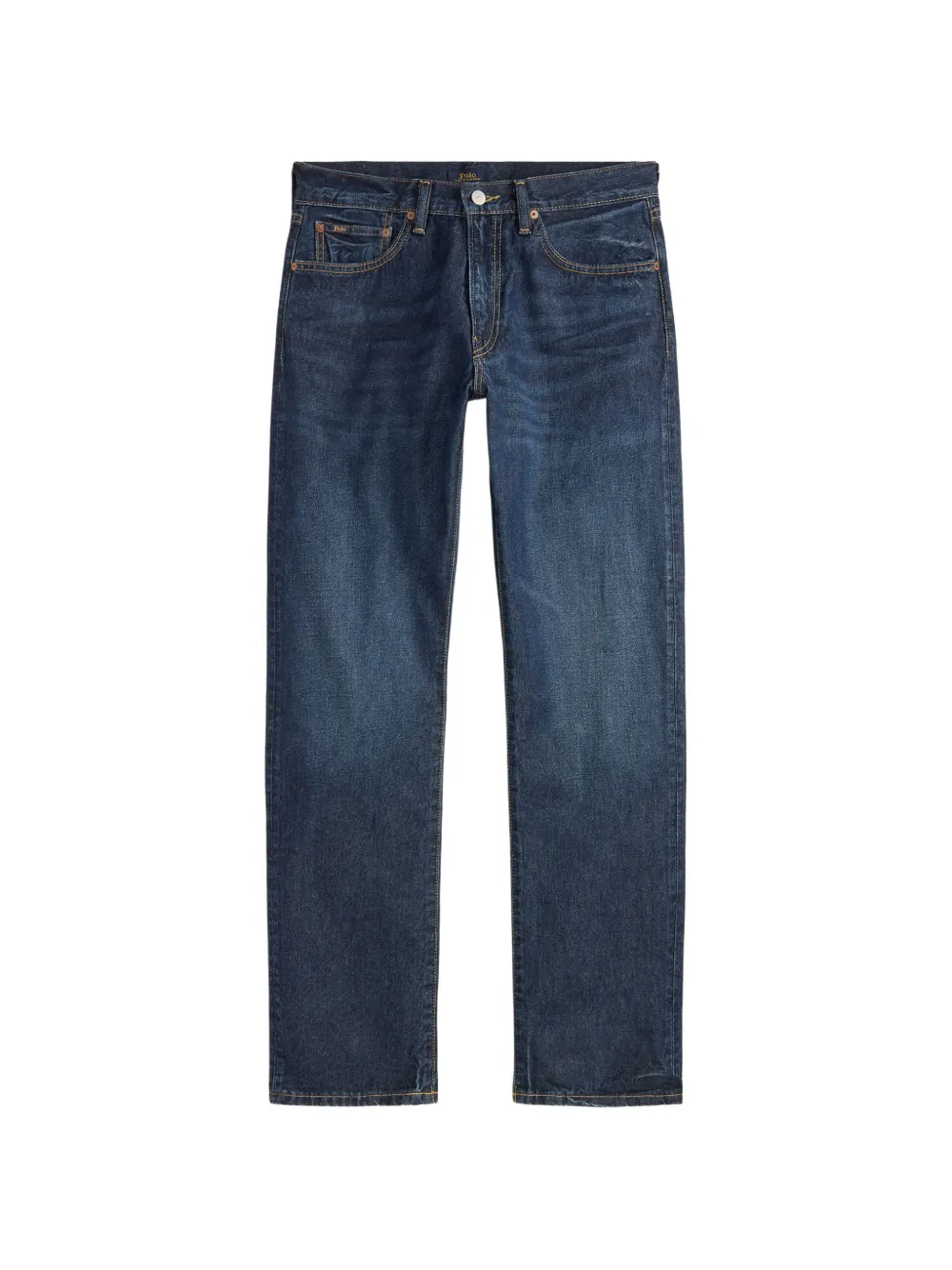 Polo Ralph Lauren Ausgeblichene Straight-Leg-Jeans - Blau