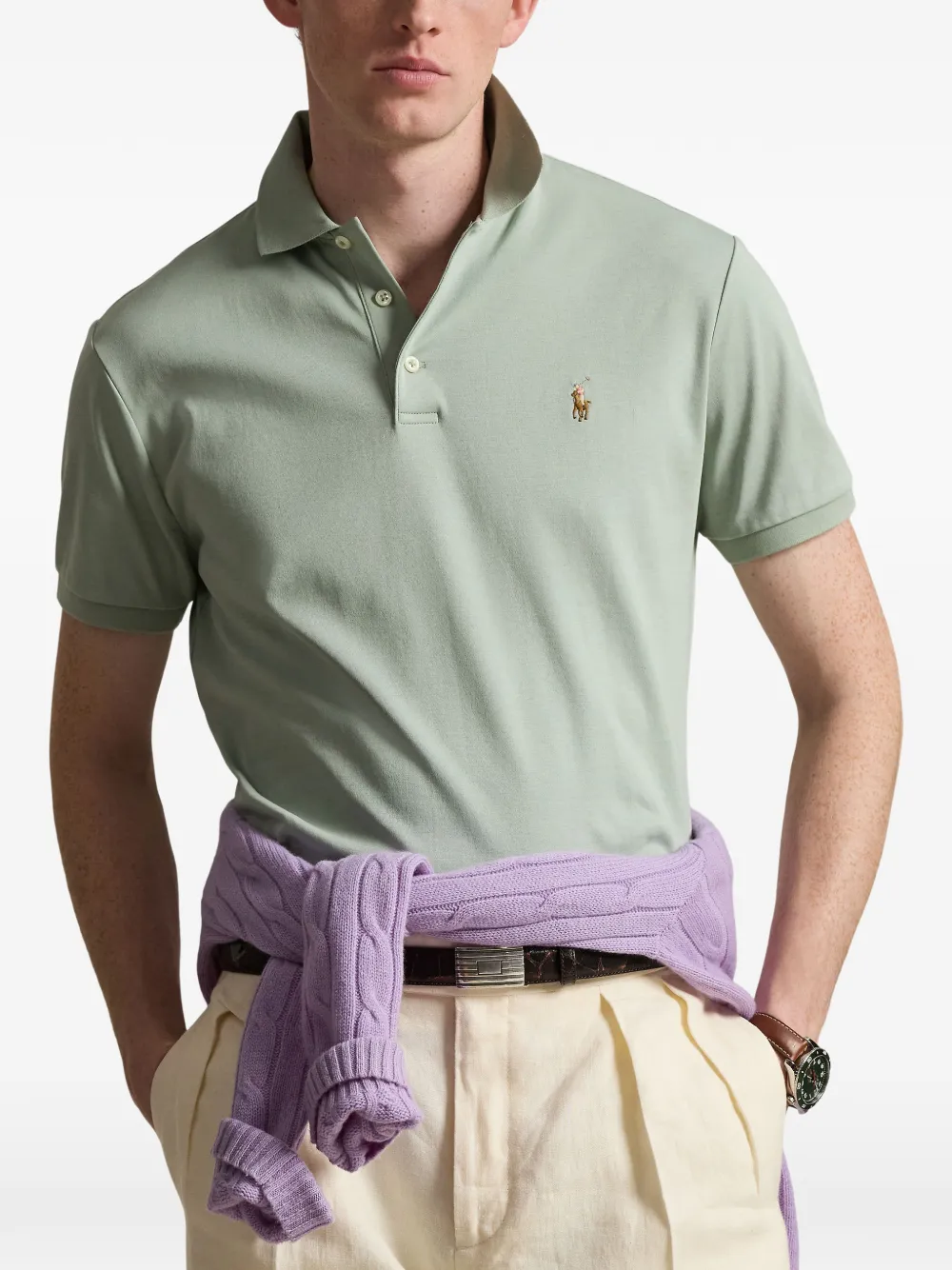 Polo Ralph Lauren Poloshirt met geborduurd logo Groen